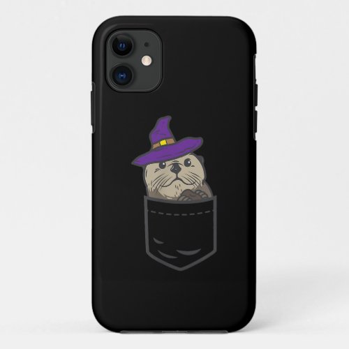 Pocket Otter Witch Hat Cute Halloween 202 Animal iPhone 11 Case