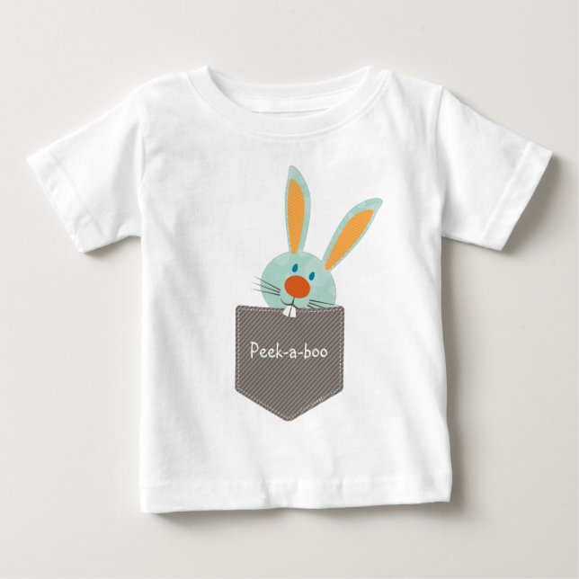 POCKET PALS :: Bunny Rabbit  2 Baby T-Shirt (Front)