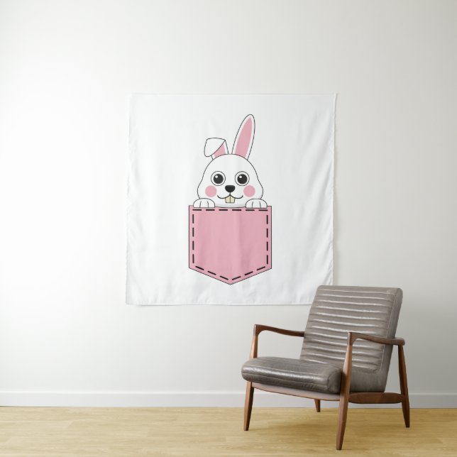 Pocket Pet Bunny Tapestry (In Situ)