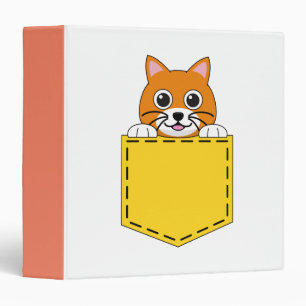 Pocket Pet Cat 3 Ring Binder