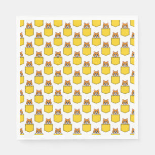 Pocket Pet Cat Pattern Napkins