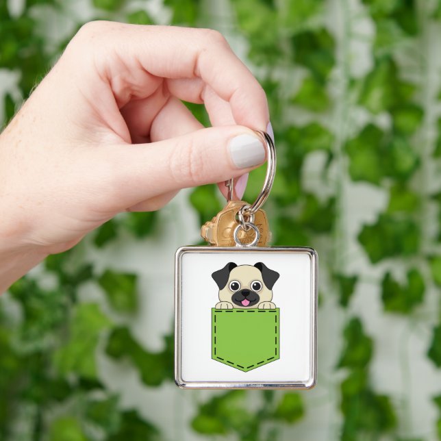 Pocket Pet Dog Keychain (Hand)