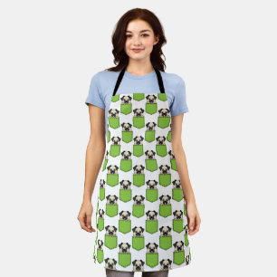 Pocket Pet Dog Pattern Apron