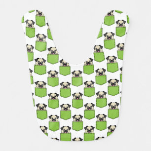 Pocket Pet Dog Pattern Baby Bib