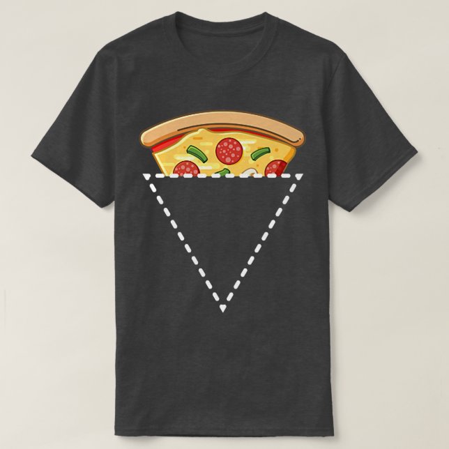 Pocket Pizza Slice Funny Italian Food Lover Tee 26 (Design Front)