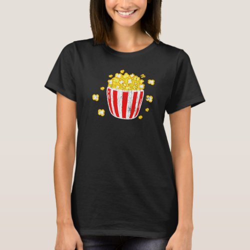 Pocket Popcorn Pop Corn Eater Graphic T_Shirt