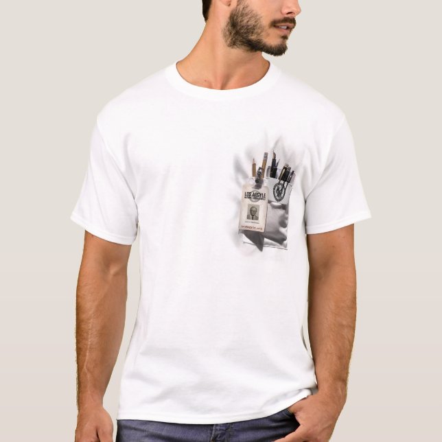 Pocket Protector and ID Badge T-Shirt (Front)