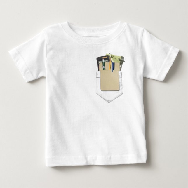 Pocket Protector Baby T-Shirt (Front)