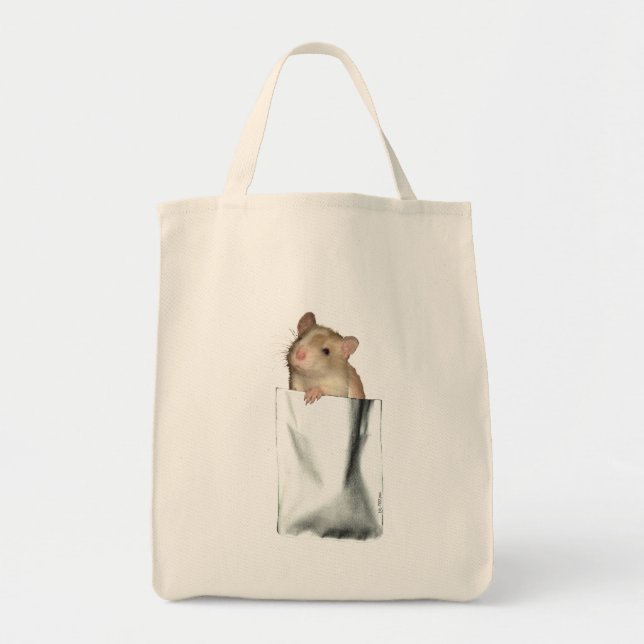 Pocket Rat (face) Tote Bag (Front)