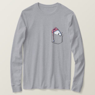 Pocket Sleeper Westie KiniArt T-Shirt