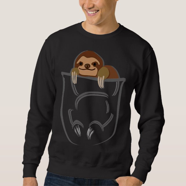Pocket Sloth 45 Sweatshirt (Front)