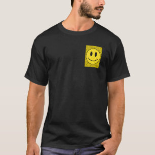 Pocket Smiling Face Costume Happy Cute Smile Trend T-Shirt