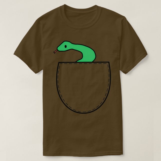 Pocket Snake 1  T-Shirt (Design Front)