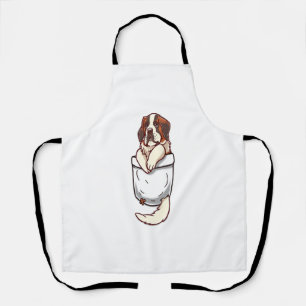 Pocket St Bernard Puppy  Apron