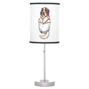 Pocket St Bernard Puppy  Table Lamp