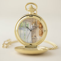 Pocket Watch Curtain in the Wind