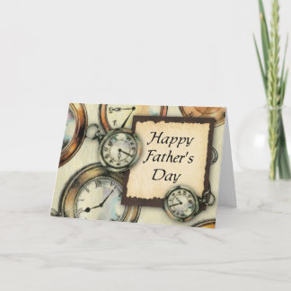 Pocket Watch Father's Day Card