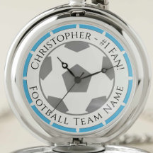 Pocket Watch Gift for a Football Fan