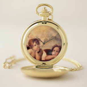 Pocket Watch: Gold THOUGHTFUL ANGELS Watch