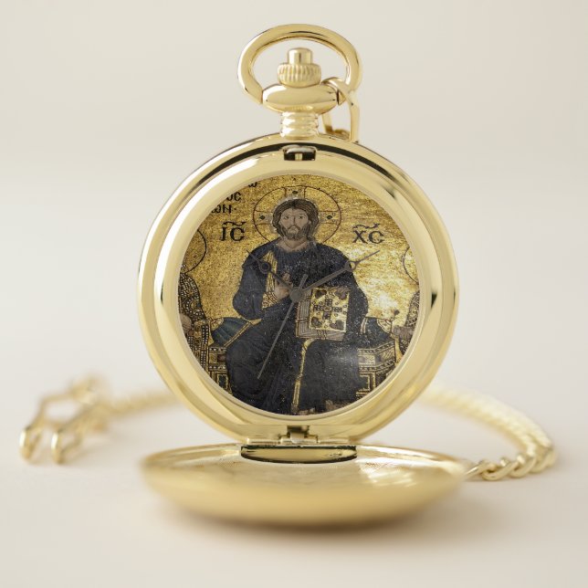 Pocket Watch Jesus mosaic in hagia sophia (Inside)