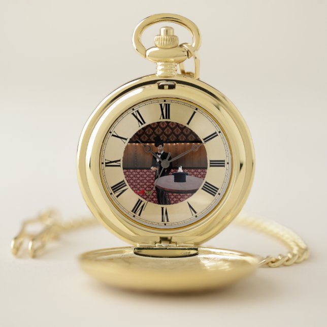 Pocket watch  magican doing rabit trick 3 (Inside)