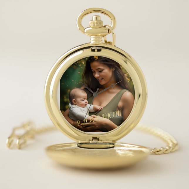 Pocket Watch Mom and Son (Inside)