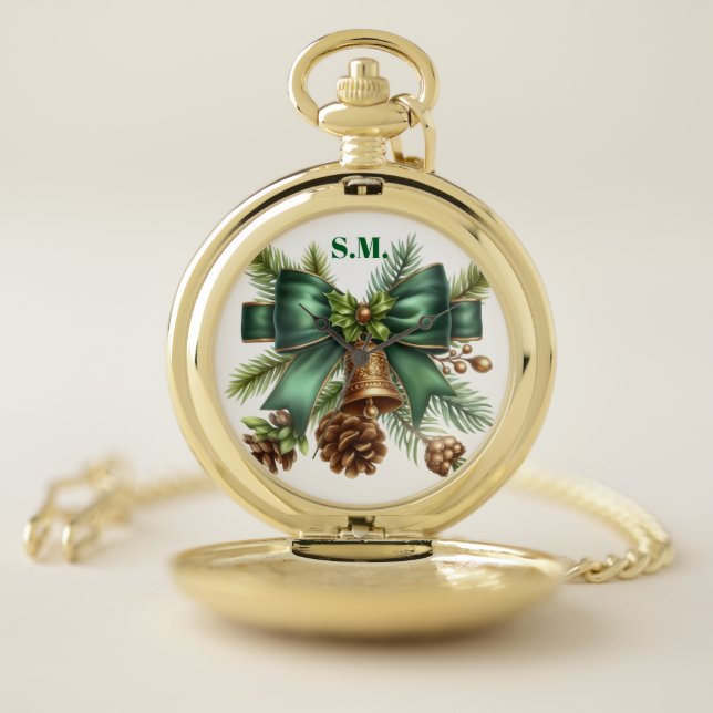 Pocket Watch-Personalized Festive Pocket Watch (Inside)