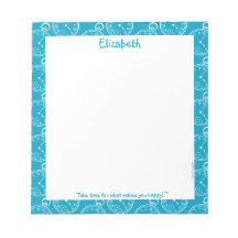 Pocket watch personalized notepad