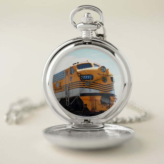 Pocket Watch Rio Grande Train (Inside)