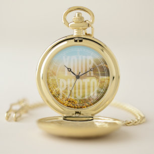 Pocket Watch White Roman Numerals Photo Template