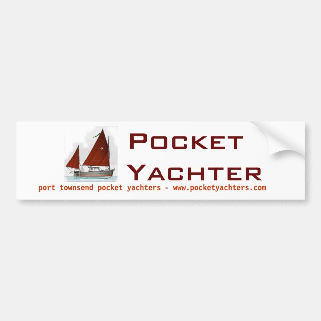 Pocket Yachters bumper sticker (Front)