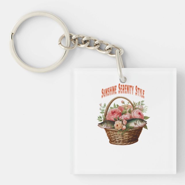 🌸 Pocketful of Summer Bliss 🐠 Keychain (Front)