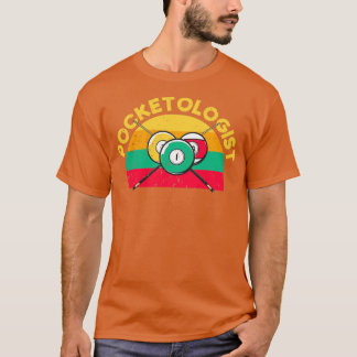 Pocketologist Funny Pool Billiards Player T-Shirt