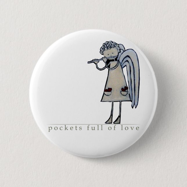 Pockets full of LoveButton (BU01) Pinback Button (Front)