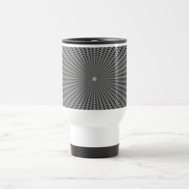 Pockets in Blue and Purple  Mug (Center)