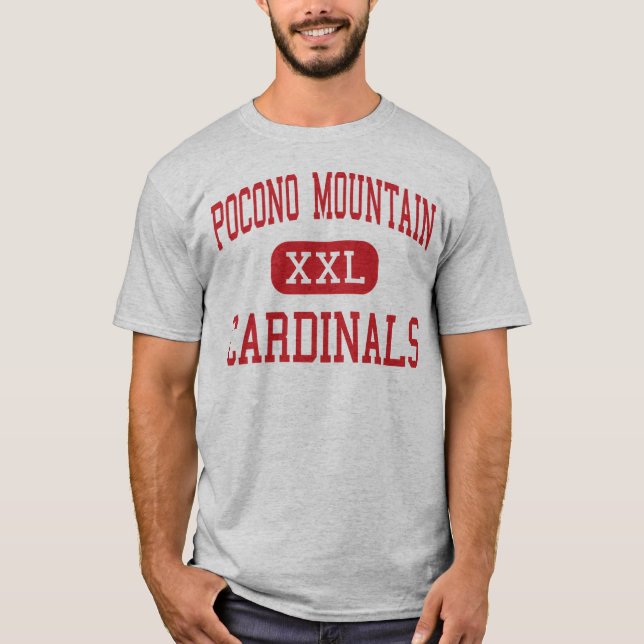 Pocono Mountain - Cardinals - Junior - Swiftwater T-Shirt (Front)