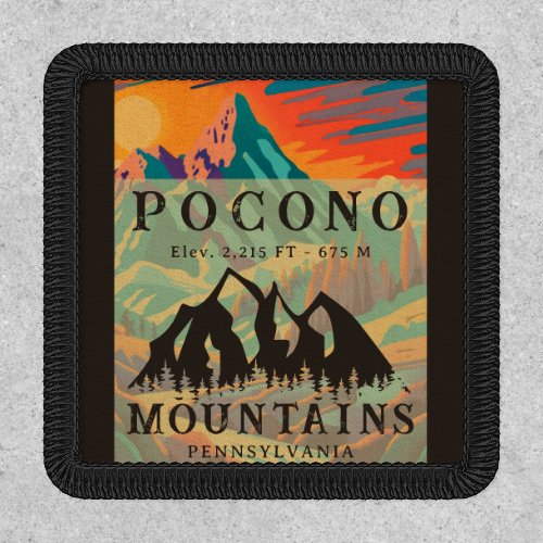 Pocono Mountains Pennsylvania _ Retro Souvenirs Patch