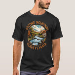 Pocono Mountains Pennsylvania Sunset Retro Art T-Shirt<br><div class="desc">Pocono Mountains in a vector art style. The Pocono Mountains,  or Poconos,  encompass forested peaks,  lakes and valleys in Pennsylvania.</div>