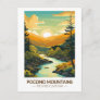 Pocono Mountains Pennsylvania Travel Art Vintage Postcard