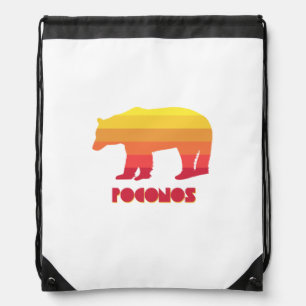 Poconos Bear Drawstring Bag