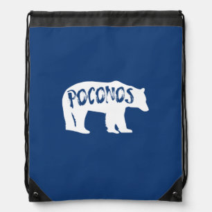Poconos Bear Drawstring Bag