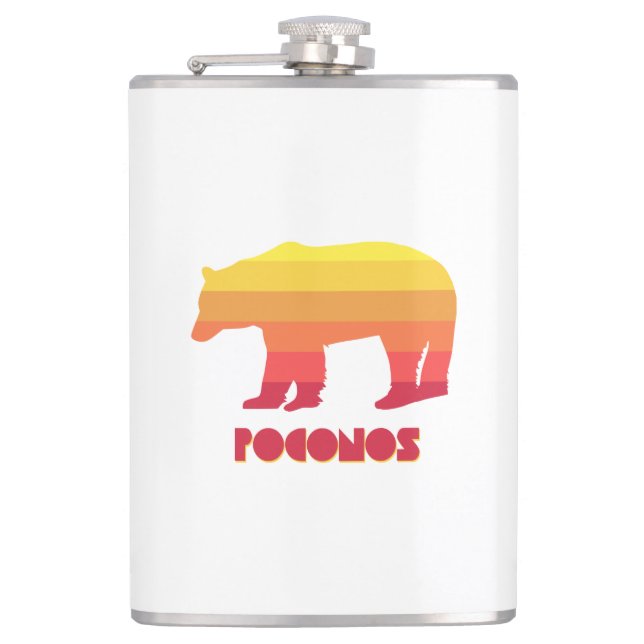 Poconos Bear Flask (Front)