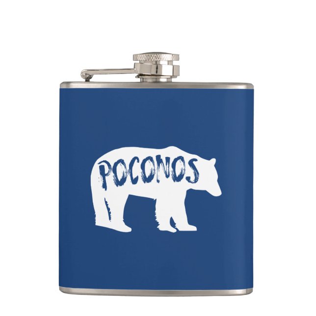 Poconos Bear Flask (Front)