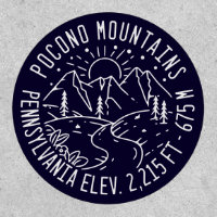 Poconos Pennsylvania PA Mountain Gift Retro