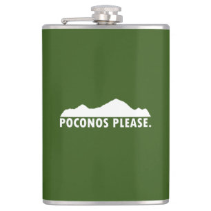 Poconos Please Flask