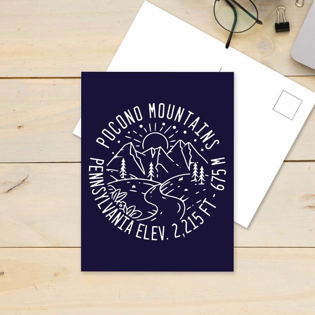 Poconos Retro Pennsylvania Mountains Postcard (Creator Uploaded)