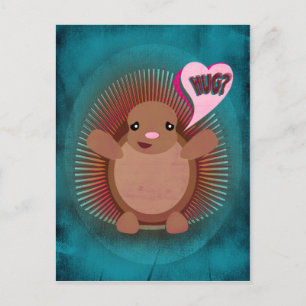 Pocupine Hug Postcard