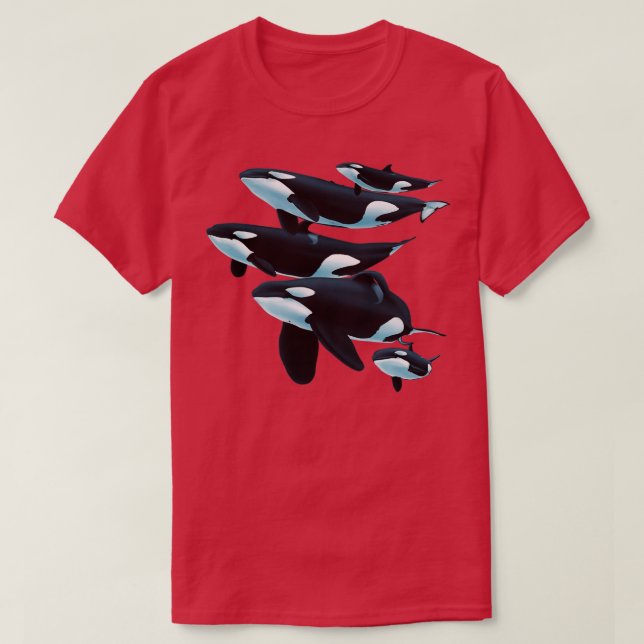 Pod of Orcas T-Shirt (Design Front)