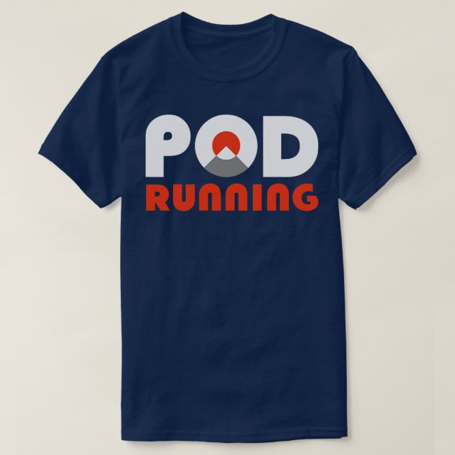 Pod Running Trail Running Ultra Running Coach T-Shirt (Design Front)
