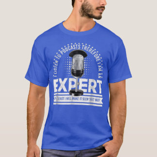 Podcast Expert Distressed Vintage T-Shirt